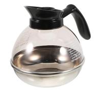 jojofuny Cafetière Européenne En Acier Inoxydable Fond Inox Étanche, Compatibilité Plaques Induction, Petite Cafetière Cuisine Et Camping, Poignée Ergonomique, 1,2 L, Usage Professionnel Quotidien