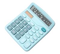 jojofuny Calculatrice Solaire Chiffres Portable Abs Robuste pour Bureau et Étudiants Double Alimentation sans Pile Calcul Simple Quotidien