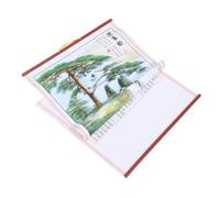 jojofuny Calendrier Mural 2026 AnnéE Du Cheval Calendrier Chinois Traditionnel À DéFilement DéCoration Murale Du Nouvel an Chinois Pour Maison Bureau Salon Parchemin Suspendu ÉLéGant