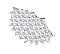jojofuny Cape D'halloween en Polyester Noire Motif Toile D'araignée pour Garçon et Filles, Ajustable Lien Cou, pour Costume Cosplay et Fête Costumée