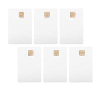 jojofuny Carte D'identité Blanche Design Polyvalent et Minimaliste 6 Pièces en Pvc pour Système de Contrôle D'accès pour Conducteurs de Camions