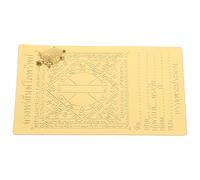 jojofuny Carte Religieuse en Or Autocollant Pratique et Finition Délicate pour Église et Temple, Présent Spirituel pour Hommes et Femmes