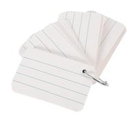 jojofuny Cartes Vierges pour Étude et Mémo avec Anneau Cartes Blanches pour Flashcards DIY Pratique pour Notes Vocabulaire et Planification Usage Polyvalent à École et Au Bureau