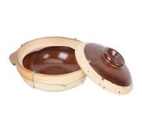 jojofuny Casserole Argile à Poignée Unique Cuisson Lente et Uniforme Pot Traditionnel pour Riz Soupe et Mijotés Ustensile de Cuisine Polyvalent Plusieurs styles