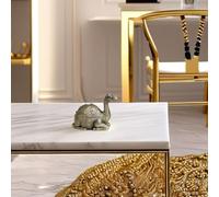 jojofuny Cendrier Métallique Forme de Chameau avec Couvercle Coupe-Vent Grand Cendrier de Table pour Fumeurs Décoration Élégante pour Maison Bureau et Bar