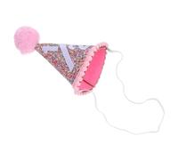 jojofuny Chapeau D'anniversaire Décoratif à Forme de Pyramide pour Bébé et Garçon et Filles, Léger en Tissu Non-tissé Corde, pour Fêtes D'anniversaire et Festivals Colorés