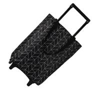 jojofuny Chariot de Courses Pliable Étanche Noir Chariot Monte-Escalier à roulettes Poignée Télescopique Grand de Camping pour Épicerie Paquet de Courses Mobile et Compact pour Maison et