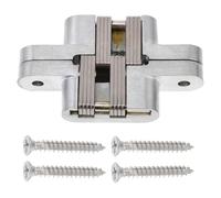 jojofuny Charnière de Porte Cachée Acier Inoxydable Réglable Auto-fermante pour Placard et Armoire Charnière Invisible pour Portes Bois et Pliante Paumelle à Fermeture Automatique