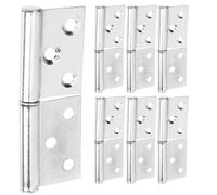 jojofuny Charnières à Drapeau Détachables 304 Acier Inoxydable 25 Pouces 12 Pièces Charnières de Porte à Talon Relevable pour Porte Moustiquaire pour Maison Mobile Rotation Fluide