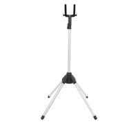 jojofuny Cintre Pliable pour Défroisseur Vapeur avec Hauteur Réglable 90-160 Cm, Support Robuste en Métal pour Vêtements, Accessoire de Repassage Portable et Compact, pour Usage Maison