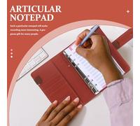 jojofuny Classeur Budget avec Pochette Zippée Marron Organisateur Cash Binder Pratique pour Suivi Finance et Économies Carnet de Notes Polyvalent pour Maison et Bureau