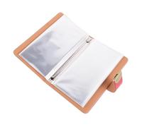 jojofuny Classeur D'épargne Verrouillé Multifonctionnel en Tissu Polyester Rouge pour Organisation de Billets, Livret D'économies Compact pour Bureau et Usage Personnel, Protège-argenté