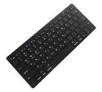 jojofuny Clavier D'ordinateur Hébreu sans Fil Ultra-Mince Abs pour Bureau | Support Hébreu, Touches Silencieuses, Format Complet, Usage Professionnel, Finition Noire, Compatible Ordinateur
