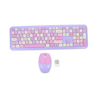 jojofuny Clavier et Souris sans Fil Ergonomiques Transmission 1mbps Abs 110 Touches et 3 Boutons de Souris pour Bureau et Travail sur Ordinateur Portable Bureau