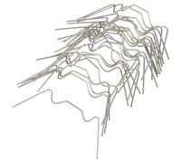 jojofuny Clips en W en Acier Inoxydable pour Fixation de Vitrage en Serrage, 50 Pièces, Argenté, Adaptés pour Verre et Installation Rapide en Serrage de Jardin