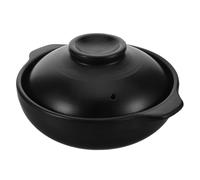 jojofuny Cocotte en argile avec couvercle 600ML, pot coréen pour cuisson de riz et viande, portable, idéal pour repas en famille et voyages