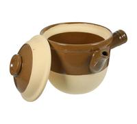 jojofuny Cocotte en Terre Cuite 2L pour Cuisson Traditionnelle Pot à Ragoût Résistant Haute Température Marmite Chinoise Multifonction pour Médecine Chinoise et Préparation de Soupe