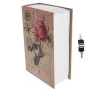 jojofuny Coffre-fort Secret À Motif Vintage En Fer Matériau Robuste Pour Le Rangement Des Objets De Valeur