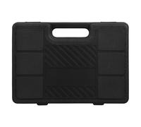 jojofuny Coffret à Outils Rigide et Portable en Plastique Noir avec Poignée Compatible Outils Pneumatiques 150/190/250 Boîte Multifonction pour Rangement Atelier et Transport Facile