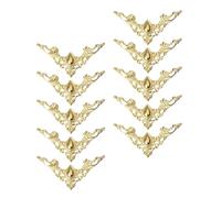 jojofuny Coin de Protection d'album en Fer, Couverture d'angle pour Livre Vintage Doré, Lot de 20 Pièces, Protection Décorative pour Albums Photo et Cahiers, Accessoire pour Scrapbooking