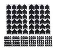 jojofuny Coins Autocollants Photo Noirs Rétro Lot de 24 Pièces pour Scrapbooking Protection Anti-Rayures pour Albums Photo DIY Coins de Montage Adhésifs pour Carnets et Livres Créatifs