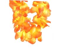 jojofuny Collier Hawaïen Tropical Fleurs Jaunes Épaisses Guirlande de Danse pour Fête Plage et Costume Luau