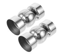 jojofuny Connecteur De Rampe D'escalier Rond En Acier Inoxydable Raccord Flexible 50pvc Pour Pose De Main Courante Usage Escalier 2 Pièces Duration Permanente