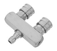 jojofuny Connecteur Double Buse Réduit de Nettoyage en Acier Inoxydable Double Sortie pour Nettoyeur Haute Pression Conçu pour Allées et Coins