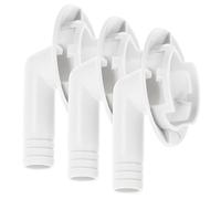 jojofuny Connecteur pour Unité de Climatisation de Fenêtre 40mm en Pvc Solide, Kit de 3 Pièces pour Tuyau de Drainage, Adapté aux Hôtels et Bureaux