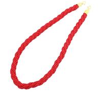 jojofuny Corde de Sécurité Rouge en Alliage de Zinc et Jute pour Différenciation de Garde-corps Style, pour Mariages et Musées