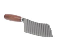 jojofuny Coupe-frites Ménager Acier Inoxydable avec Lame Ondulée, Hachoir Manuel Cuisine, Trancheuse Crinkle pour Pommes de Terre et Légumes, Poignée en Bois Ergonomique, Gadget la Cuisine