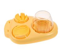 jojofuny Coupe-œufs avec Ouverture Large, Sûr pour Garçon et Filles Multifonction Trois Fonctions en Acier Inoxydable et Abs pour Repas de Maternelle Cuisine