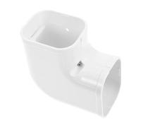 jojofuny Couvercle De Ligne Pvc Pour Climatiseur Coude Plat Décoratif Des Tuyaux Installation Facile Compatible Avec Systèmes De Climatisation Centrale