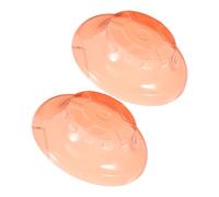 jojofuny Couvercle de Protection Installation Facile, Haute Efficacité en Abs Orange 2 Pièces pour Détecteur de Fumée Adapté pour Maisons et Centres Commerciaux