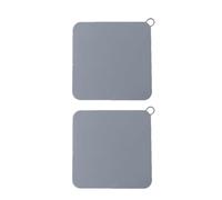 jojofuny Couvercle de Siphon de Toilettes en Silicone Souple Lot de 2 20X20 CM pour Bain et Lavabo Anti-Bouchons et Anti-Odeurs