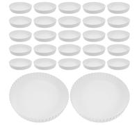 jojofuny Couvercles Jetables en Papier 100 Pcs Diamètre 80 MM Blanc Protection Anti-Poussière pour Gobelets à Café Couvre-Verres Pratiques et Écologiques pour Hôtels Restaurants et