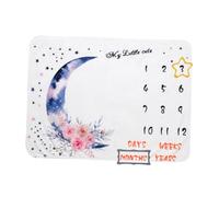 jojofuny Couverture Photo Mensuelle pour Bébé Unisexe 100% Coton Doux et Lavable, Tapis de Croissance Chiffres 1-12 pour Séances Photo Bébé, Décoration Chambre et Souvenir Naissance