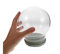 jojofuny Couverture pour Boule à Neige Transparente en Verre Épais 150 MM avec Bouchon Contenant pour Boules à Neige à Fabriquer Soi-Même Fournitures de Bricolage Décorations de Noël