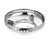 jojofuny couvre-feu de pare-brise Économie d'énergie Chauffage plateau chauffant refroidissement pot etagere metallique stand de wok de feu couverture de poêle à feu Acier inoxydable Silver