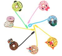 jojofuny Couvre-paille en Silicone Réutilisable 7pcs Embouts Décoratifs Mignons, Protection Solide et Design Spécial pour Pique-niques et Familles Plusieurs styles