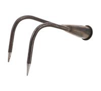 jojofuny Crochet de Jardin à Double Griffe en Métal, Tête de Râteau Manuelle 2 Dents, Outil Multifonction pour Ameublir Sol, Désherber Pelouses et Parterres, Jardinage Intérieur