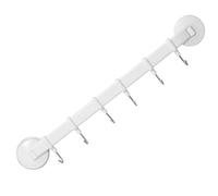 jojofuny Crochet Mural à Ventouse 6 Crochets en Acier Inoxydable pour Ustensiles Cuisine Support Mural Réutilisable sans Perçage Adapté Cuisine et Salle de Bain Fixation Forte sur