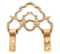 jojofuny Crochet pour Accrocher Tableau en Cuivre Massif, Finition Laiton Antique, Taille Moyenne, Support de Cadre Photo Robuste, Cintre pour Tableau Mural, Accessoire Suspendre Vintage,