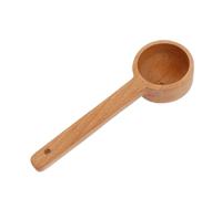 jojofuny Cuillère Doseuse Multifonctionnelle en Bois de Hêtre 50 Ml Manche Long 21 CM Cuillère Portable pour Café en Grains Thé en Poudre et Épices Accessoire Cuisine Pratique et