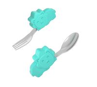 jojofuny Cuillère En Acier Inoxydable Cuillère Pour Enfants En Acier Inoxydable Fourchette Et Cuillère Pour Tout-petits Vaisselle Pour Enfants Nacré Gel De Silice Se Réconcilier Bébé