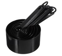 jojofuny Cuillères Doseuses Cuisine 10 Pièces Noires avec Graduation, Kit de Cuillères à Mesurer pour Pâtisserie et Cuisson, Accessoire Pratique pour Mesurer Farine et Poudre, Ustensiles