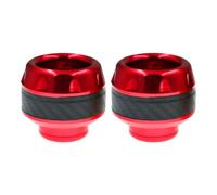 jojofuny Cuvettes de Fourche de Moto Résistantes et Amortissantes en Alliage D'aluminium Rouge, Anti-collision pour Cyclomoteur et Vélo Électrique