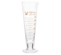 jojofuny Cylindre Gradué en Verre 50 Ml avec Marquages Clairs et Base Stable pour Expériences de Chimie Cuisine Précise
