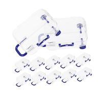jojofuny De 12 Pièces Boîte à Bonbons Boîte à Roulettes Petit Heureux Mini Valises Mariage Faire La Fête Voyage De Faveur Plastique