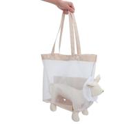 jojofuny de Transport pour Chat en Maille Respirante avec Panneaux Transparents à Dos Léger 35X32X18 CM pour Balades Voyages et Activités en Plein Air